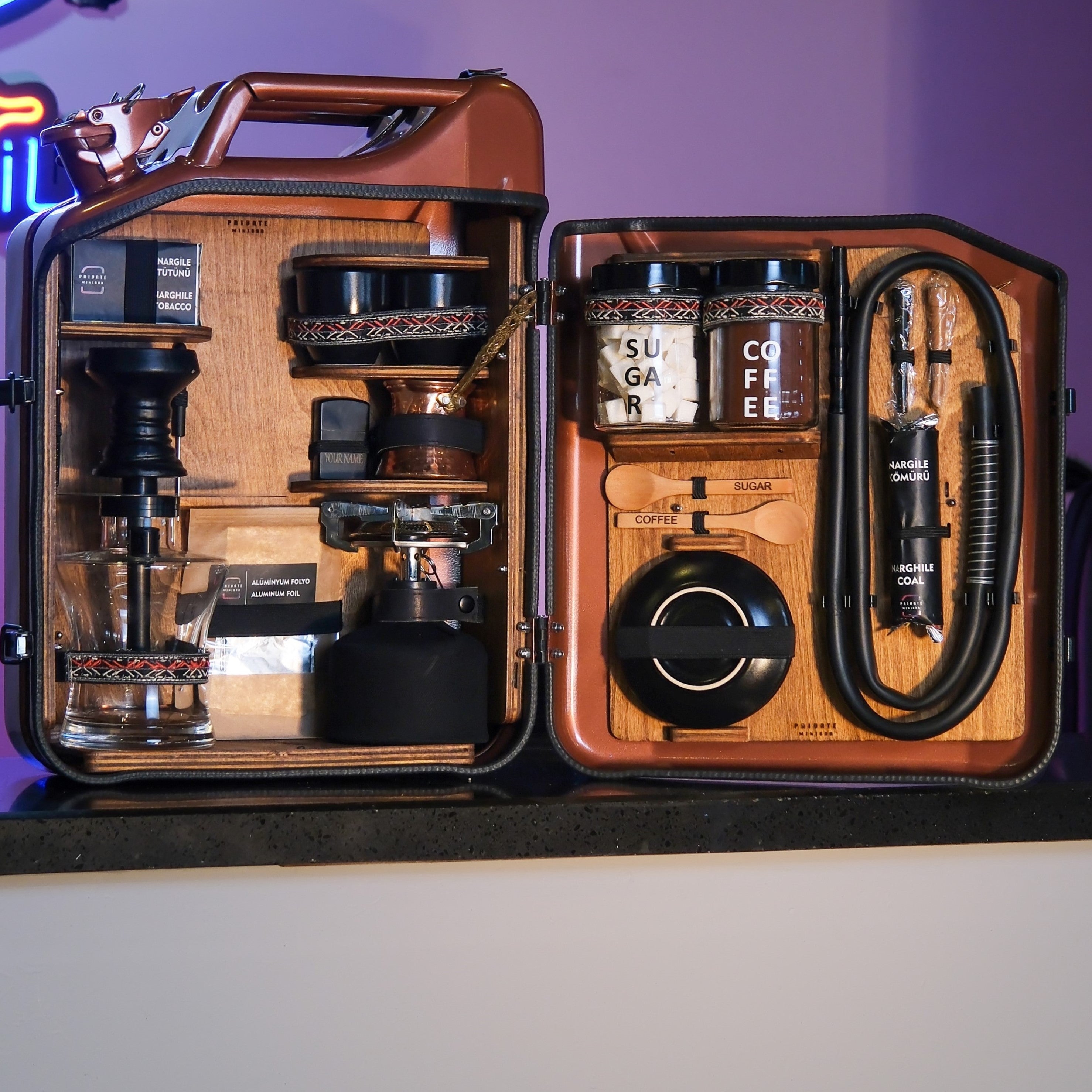 Çelik Bidon Nargile & Türk Kahvesi Konsepti