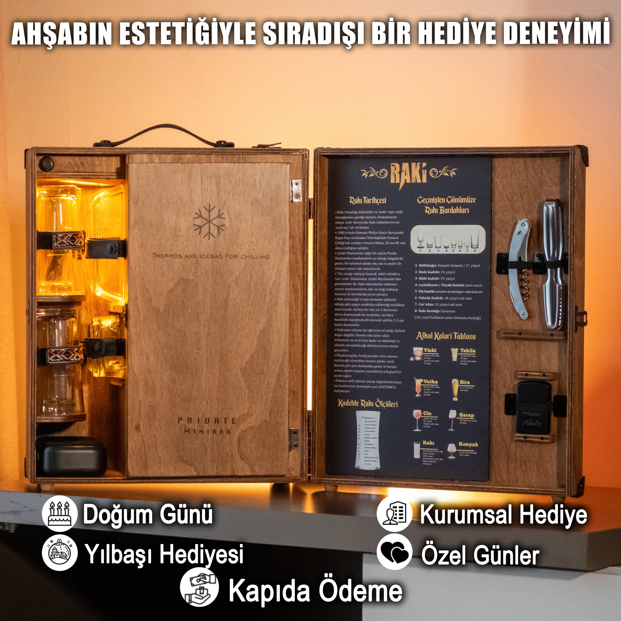 Showy Serisi / Termos Soğutuculu Rakı Konsepti