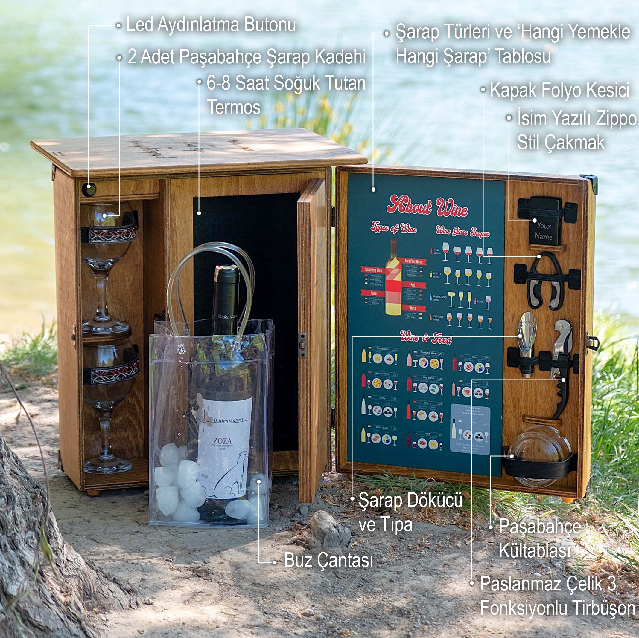 Showy Serisi / Termos Soğutuculu Şarap Konsepti