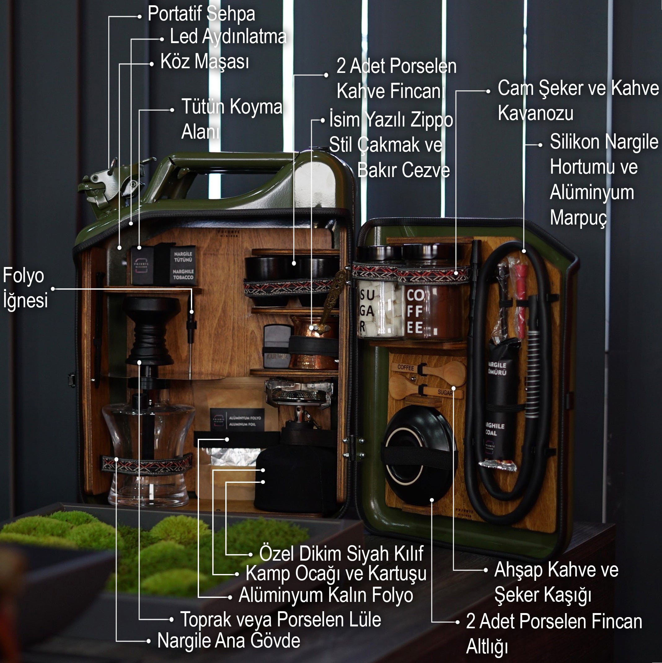 Çelik Bidon Nargile & Türk Kahvesi Konsepti