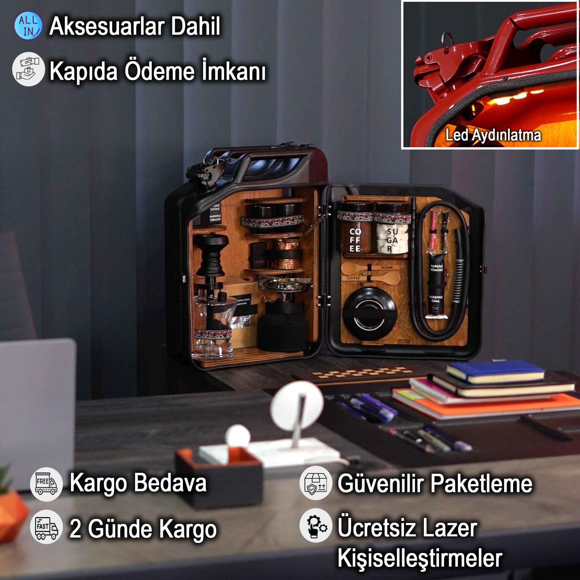 Çelik Bidon Nargile & Türk Kahvesi Konsepti