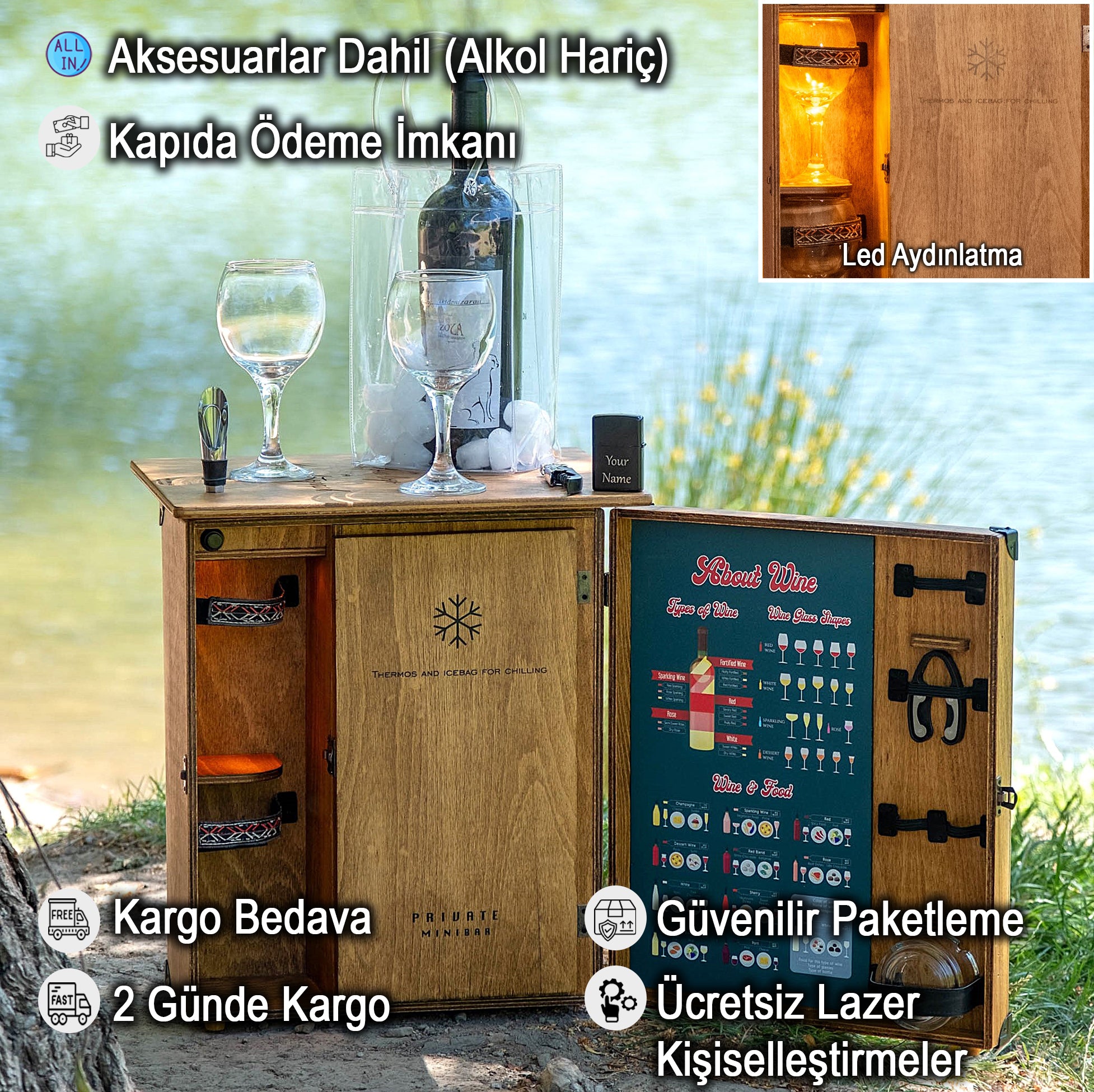 Showy Serisi / Termos Soğutuculu Şarap Konsepti