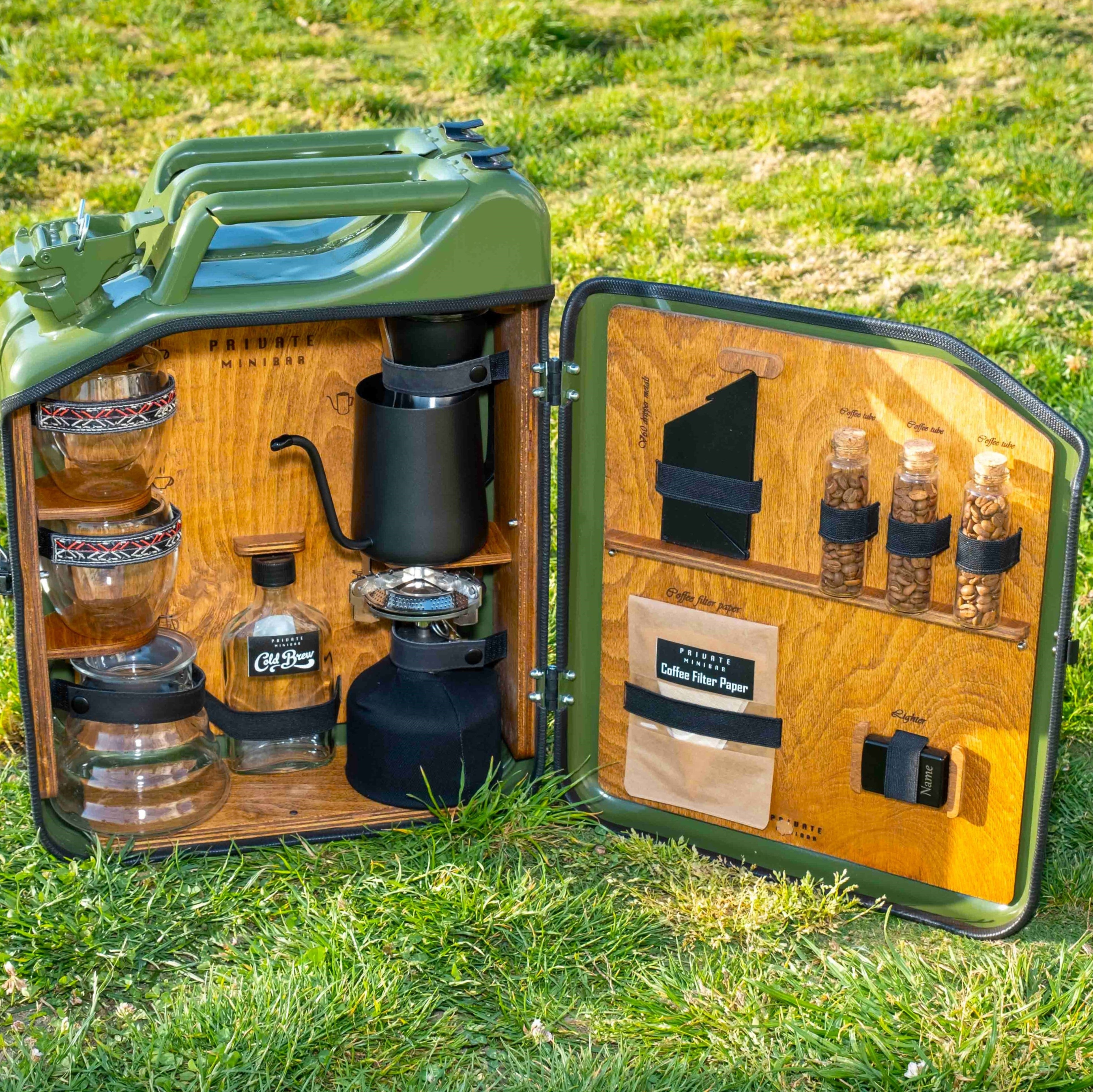 Çelik Bidon Demleme Kahve Konsepti / Full Aksesuar