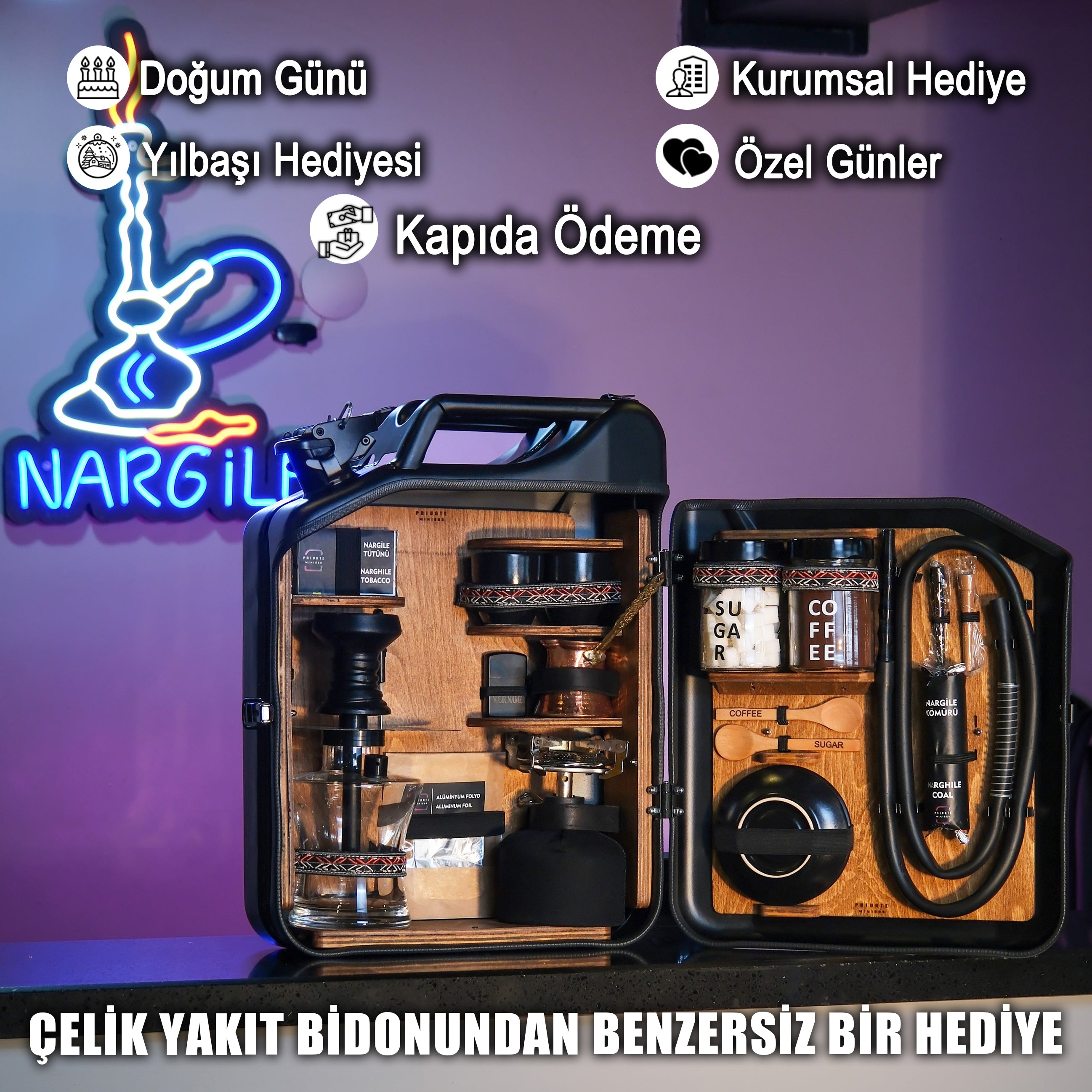 Çelik Bidon Nargile & Türk Kahvesi Konsepti