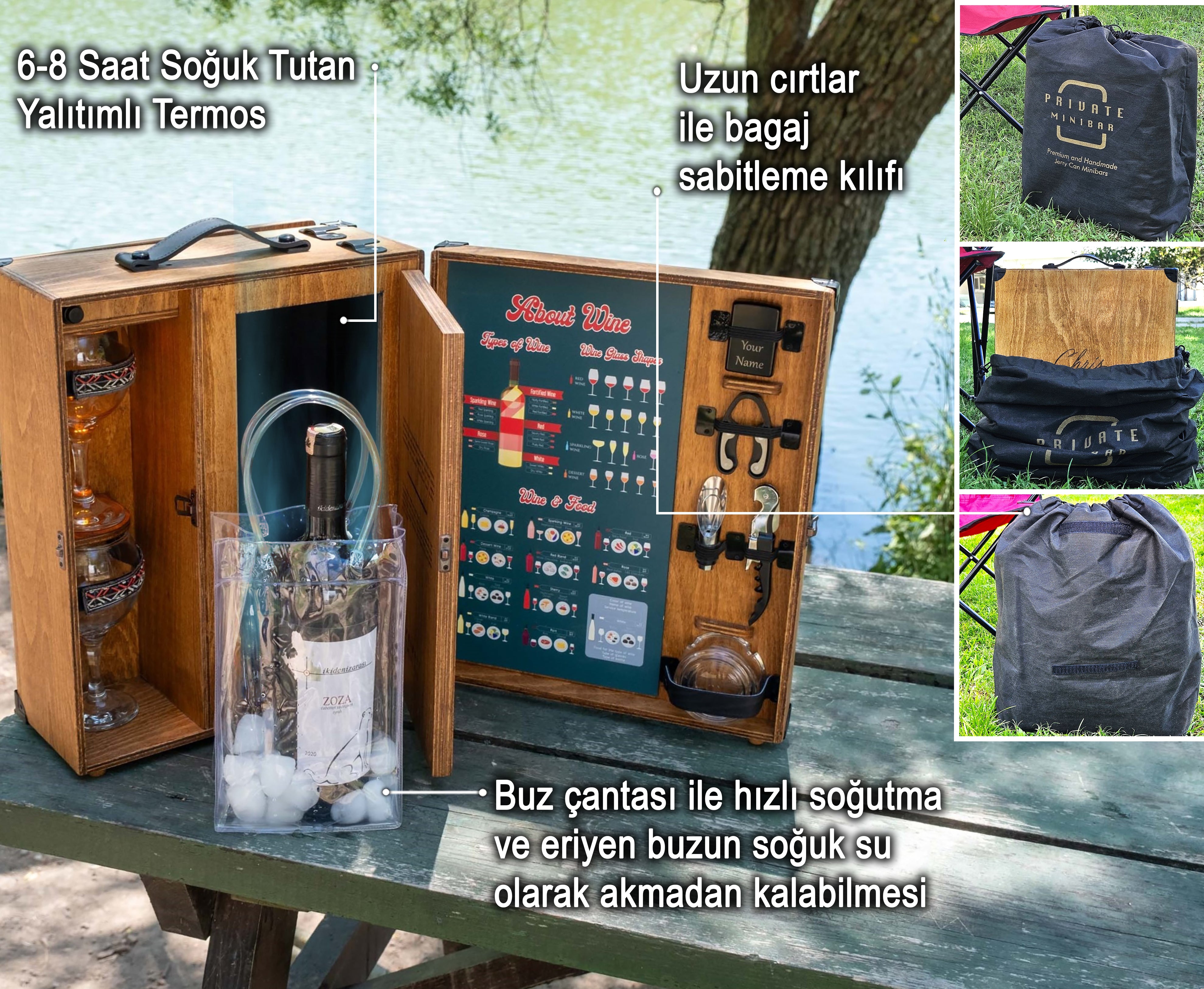 Showy Serisi / Termos Soğutuculu Şarap Konsepti