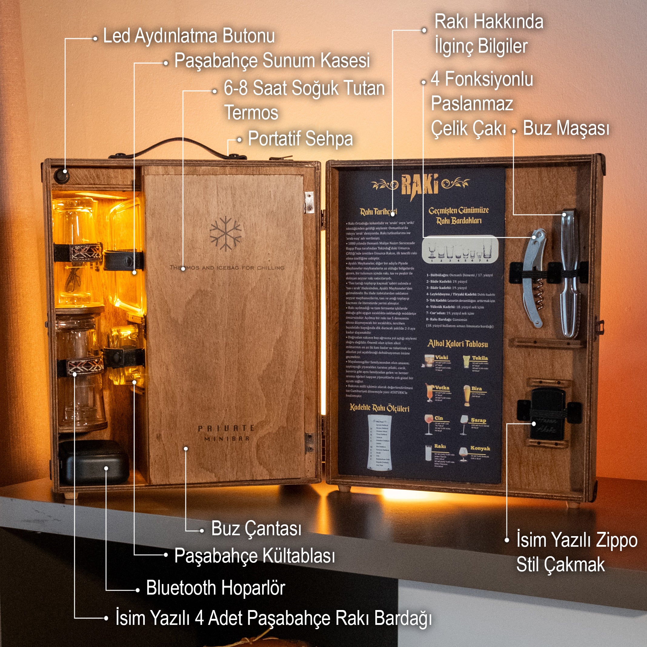 Showy Serisi / Termos Soğutuculu Rakı Konsepti