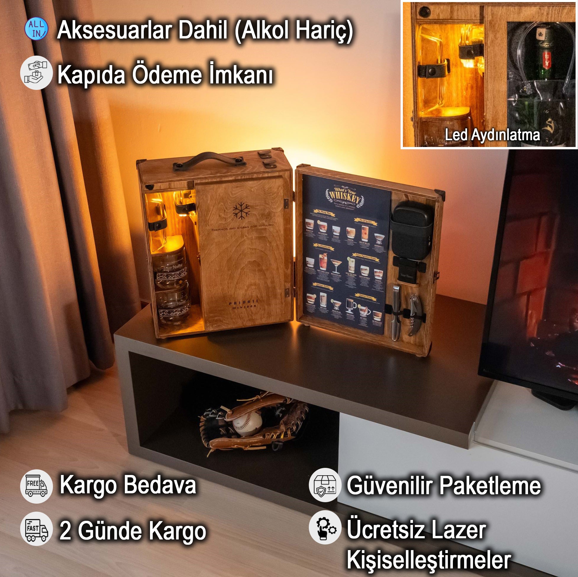 Showy Serisi / Termos Soğutuculu Viski Konsepti