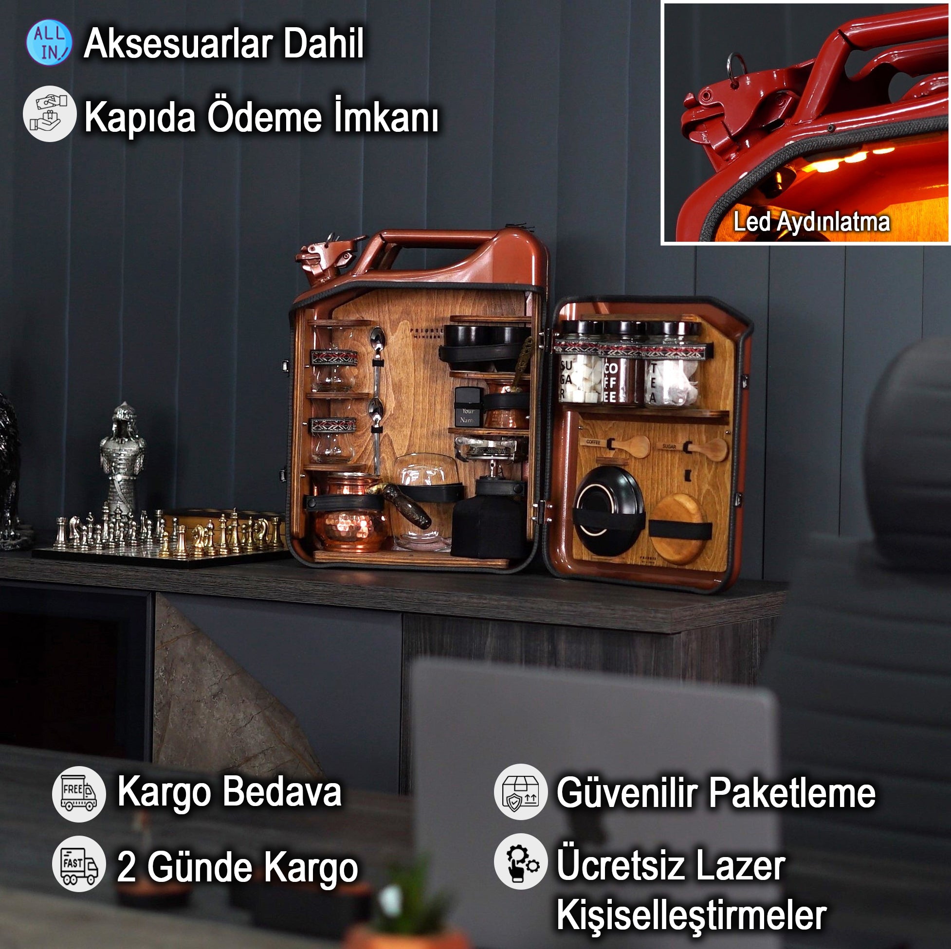 Çelik Bidon Çay & Türk Kahvesi Konsepti