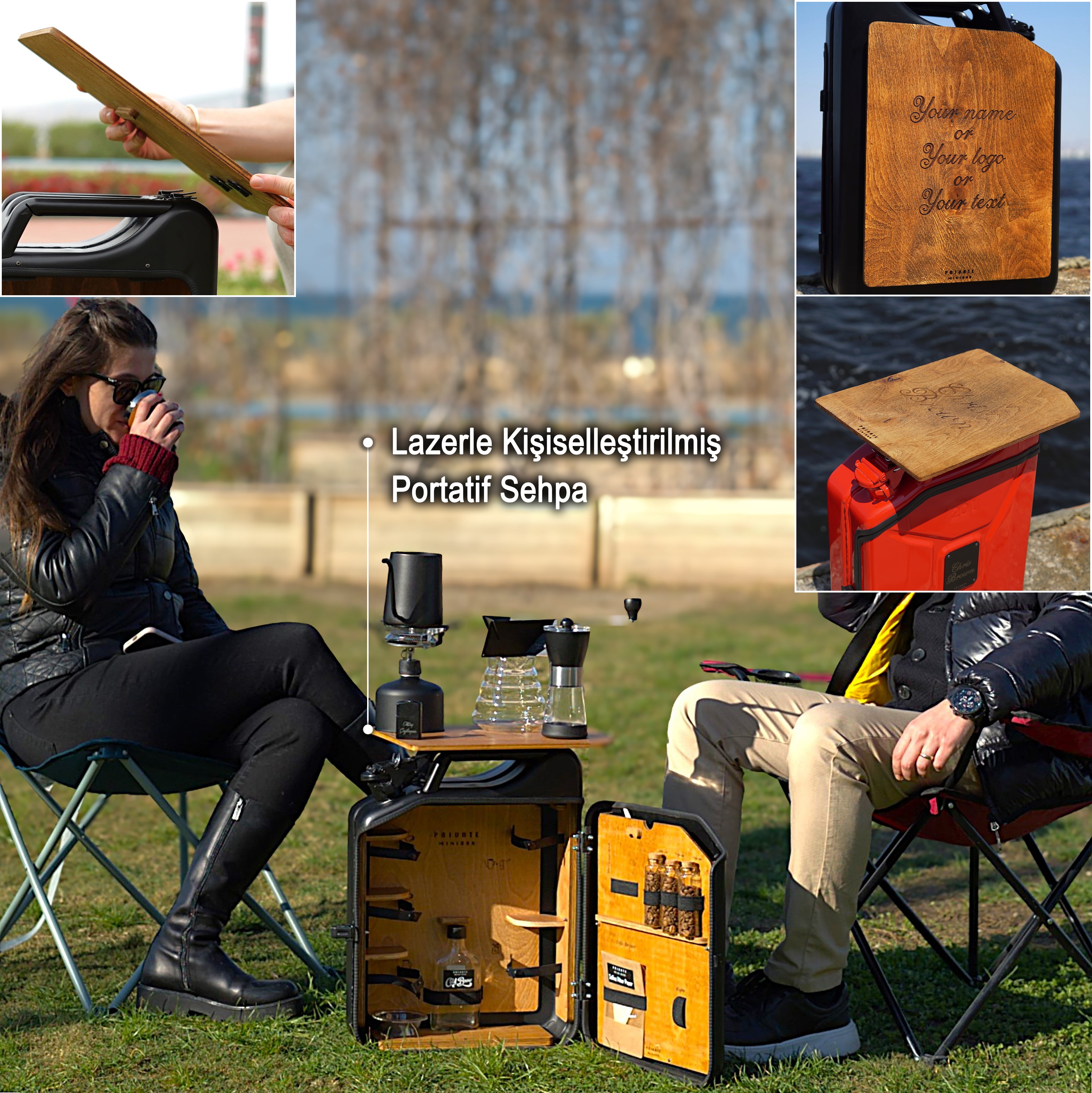 Çelik Bidon Demleme Kahve Konsepti / Full Aksesuar